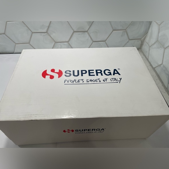 Superga White Alpina High Top Canvas Lace Up Sneakers Size 6 New In Box Athletic - Picture 12 of 14